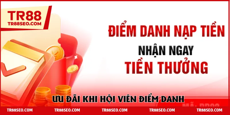 Ưu đãi khi hội viên điểm danh